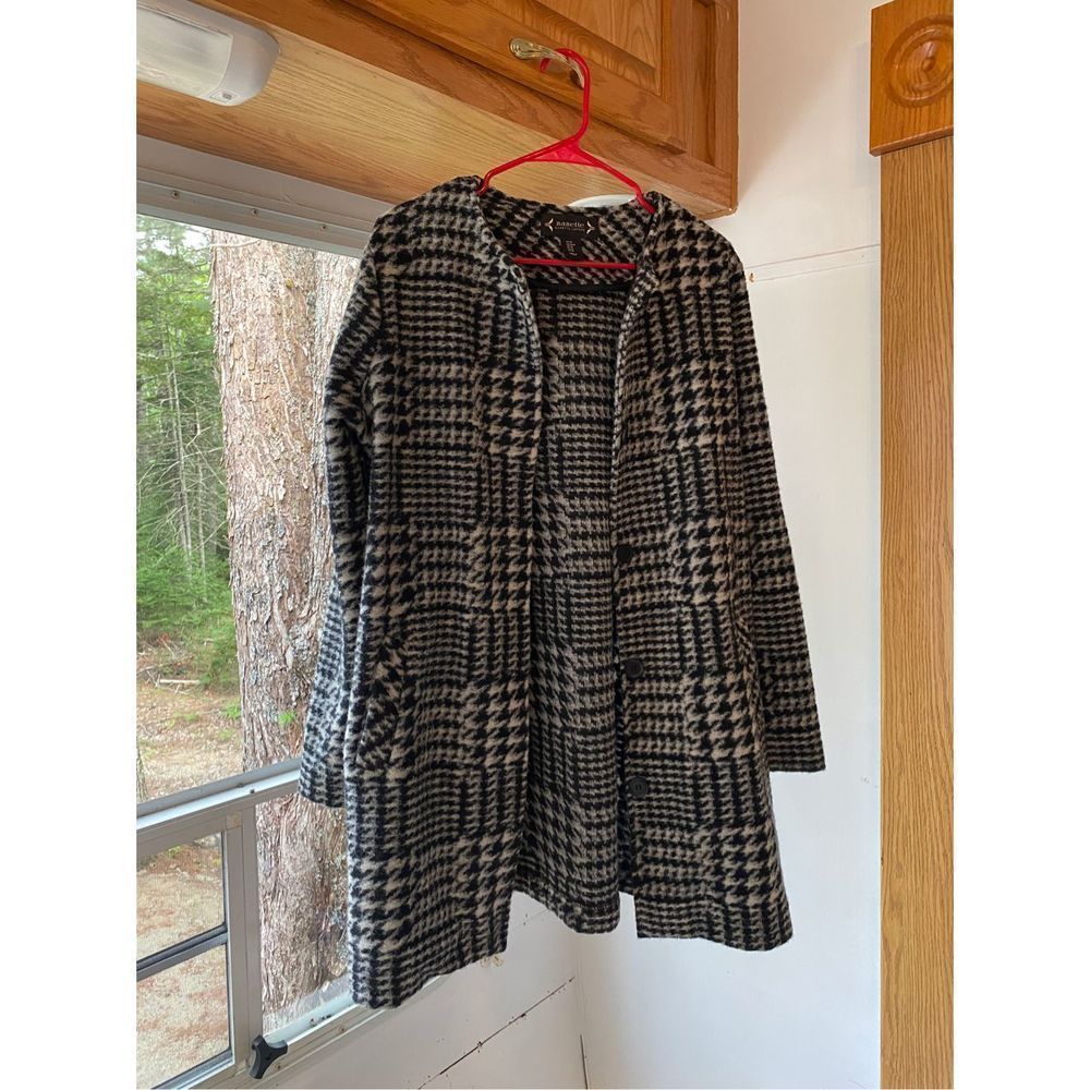 Nanette Nanette Lepore Coat black and white houndstooth